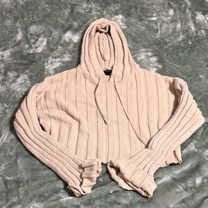 Cream Hooded Sweater for Women